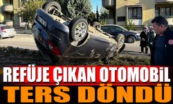 Isparta'da Korkutan Kaza: Araç Refüje Çıkarak Ters Döndü