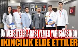 ISUBÜ'lü öğrenciler üniversiteler arası yemek yarışmalarında ikincilik elde etti