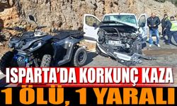 Isparta Antalya karayolunda kaza 1 ölü 1 yaralı