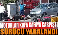 Motosikletler Çarpıştı: 1 Yaralı Var