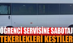 Öğrenci Servisinin Tekerlerini Kestiler