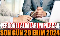 İş arayanlar dikkat! Başvuruda son gün 29 Ekim