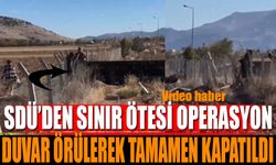 SDÜ'den Sınır Ötesi Operasyon Duvar Örülerek Tamamen Kapatıldı