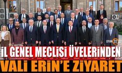 İl Genel Meclisi Üyeleri'nden Vali Erin'e Ziyaret