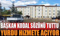 Başkan Kodal sözünü tuttu, yurdu hizmete açıyor