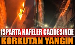 Isparta Kafeler Caddesinde Mekanda Yangın Çıktı