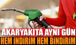 Akaryakıta Aynı Gün Hem İndirim Hem Bindirim