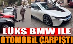 Isparta'da Lüks Araç BMW ile Otomobil Çarpıştı