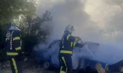 Tavas’ta Hareket Halindeki Araçta Yangın