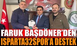 Halk Otobüsleri Başkanı Faruk Daşdöner’den Isparta 32 Spor’a maddi destek