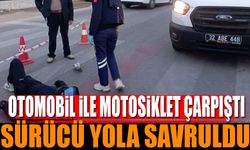 Gökçay Kavşağında Motosiklet ile Otomobil Çarpıştı