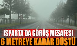 Isparta'da Görüş Mesafesi 6 Metreye Kadar Düştü