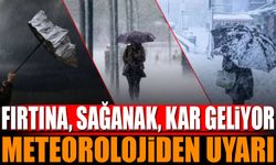 Fırtına Sağanak ve Kar Geliyor Meteoroloji Uyarılarını Yeniledi