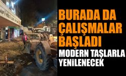 Buranın da kaldırım yenileme çalışmaları başladı