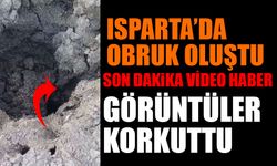 Isparta'da Obruk Oluştu Görenler Gözlerine İnanamadı Video Haber