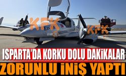 Isparta'da korku dolu anlar! Zorunlu iniş yaptı