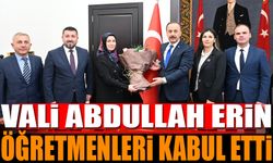 Vali Abdullah Erin Öğretmenleri Makamında Ağırladı