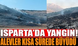 Isparta'da Yangın! Alevler Kısa Sürede Büyüdü