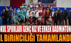 Okul Sporları Genç Kız ve Erkek Badminton İl Birinciliği Tamamlandı