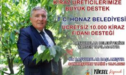 Honaz Belediyesi’nden Kiraz Üreticilerine 10 Bin Fidanlık Destek