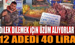 Dilek Dilemek İçin Üzüm Alıyorlar 12 Adet Üzümü 40 Liradan Satıyor