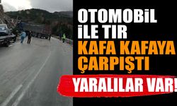 Isparta'da otomobil ile tır kafa kafaya çarpıştı yaralılar var