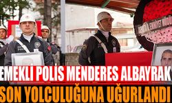 Emekli polis son yolculuğuna uğurlandı