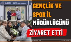 Gençlik ve Spor İl Müdürlüğünü Ziyaret Etti