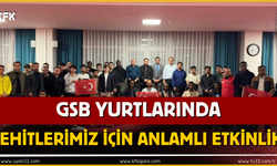 Şehitlerimiz İçin Anlamlı Etkinlik Düzenlendi