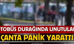 Durakta Unutulan Çanta Paniğe Sebep Oldu