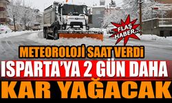 Isparta'ya 2 Gün Daha Kar Yağacak