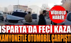 Kamyonet ile otomobil çarpıştı: 1 yaralı