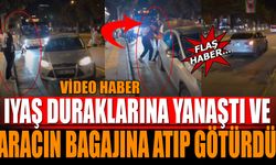 IYAŞ Duraklarına Yanaştı ve Genci Bagaja Atıp Götürdü (Video Haber)