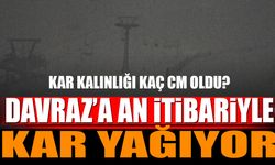 Davraz Kayak Merkezine An İtibariyle Kar Yağıyor