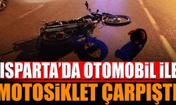 Otomobil ile motosiklet çarpıştı: 1 yaralı