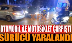 Isparta'da Motosiklet ile Otomobil Çarpıştı