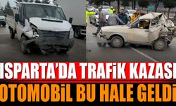 Isparta'da Trafik Kazası Otomobil Bu Hale Geldi