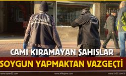 Soygunluk Girişiminde Bulunan Şahıslar Cam Kırılmayınca Vazgeçti