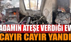 Adamın Ateşe Verdiği Evde Yangın Çıktı