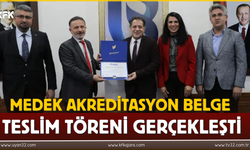 Isparta'da MEDEK Akreditasyon Belge Teslim Töreni Gerçekleştirildi