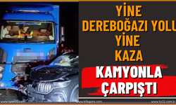 Dereboğazı Yolunda TOGG ve Kargo Kamyonu Çarpıştı