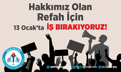 Eğitim ve Bilim Gücü Dayanışma Sendikası 13 Ocak’ta 1 günlük iş bırakma kararı aldı