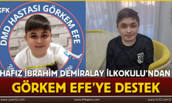 Hafız İbrahim Demiralay İlkokulu’ndan Görkem Efe’ye Destek