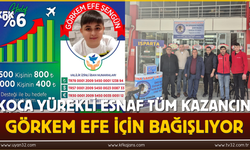 Koca Yürekli Esnaf Tüm Kazancını Görkem Efe İçin Bağışlıyor