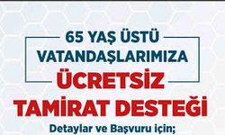 Denizli Büyükşehir’den 65 Yaş Üstüne Ücretsiz Tamirat Desteği