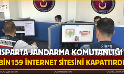 Jandarma Komutanlığı Bin 159 internet Sitesini Kapattırdı