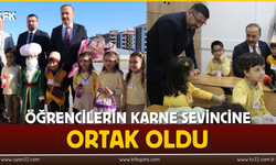 Öğrencilerin Karne Sevincine Ortak Oldu