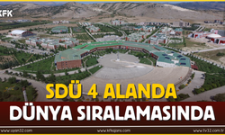 SDÜ 4 Alanda Dünya Sıralamasında