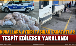 Kurallara Aykırı Taşınan Sakatatlar Tespit Edilerek Yakalandı