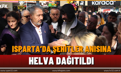 Şehitler Anısına Helva Dağıtıldı